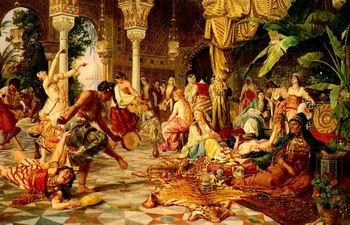 unknow artist Arab or Arabic people and life. Orientalism oil paintings  509